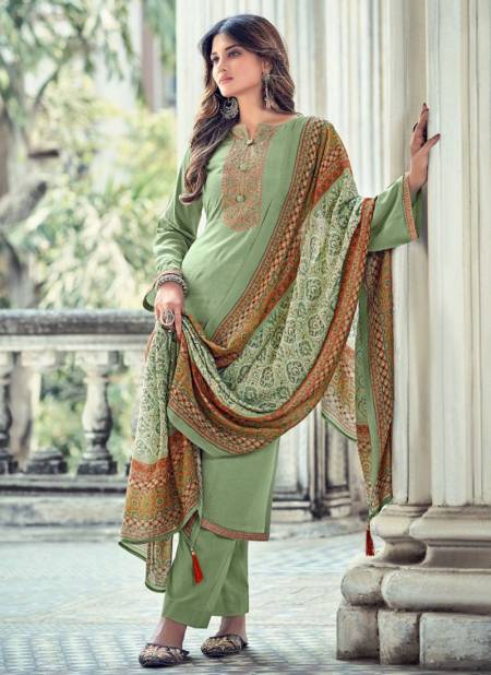 Pista Green Colour BELA AZAL New Exclusive Wear Designer Fancy Viscose Salwar Suit Collection 3108